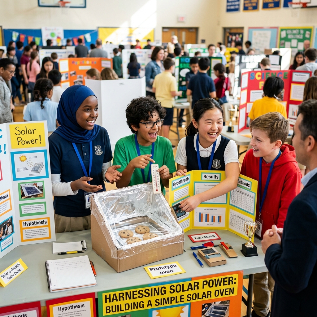 Students in Science Fair